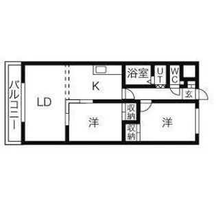 プラザくりの木【3階】の間取り
