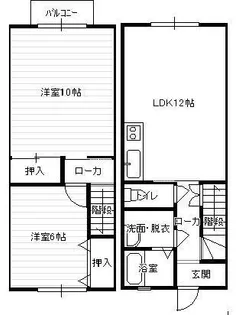 エルベ加賀野の間取り
