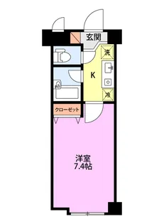 ワンノール米山A【1階】の間取り