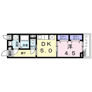 プロムナード アヴェニュー【2階】の間取り