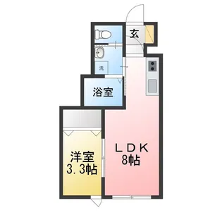 青空とそよ風のメゾン【1階】の間取り