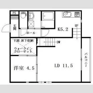 ベリアスバベル【1階】の間取り