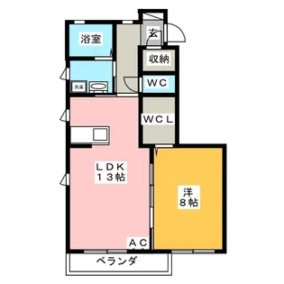 カーサレジオK【1階】の間取り