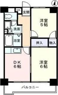 レスポアールEAST21th【2階】の間取り