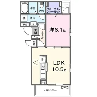 プルメリア【2階】の間取り