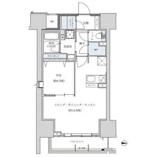 パークアクシス新栄【14階】の間取り