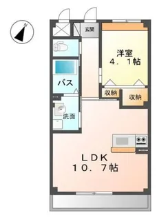 ルミナスパークサイド【2階】の間取り