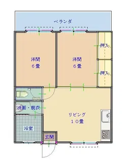 ジョイラック【2階】の間取り