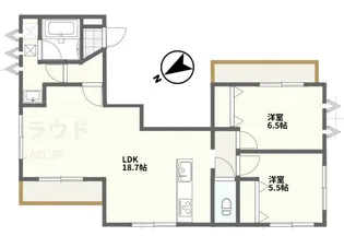 麗元沼袋【3階】の間取り