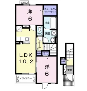 パルティール【2階】の間取り
