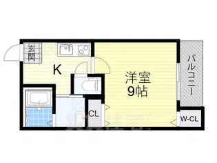 シュークリア北花田【2階】の間取り
