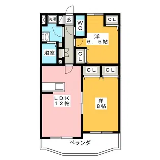 ジュエルモンテ・レーゼ【1階】の間取り