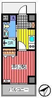 ROJI URAWA【6階】の間取り
