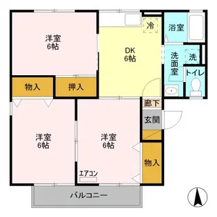 パミドール【1階】の間取り