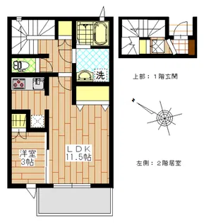 GrandView青葉【2階】の間取り