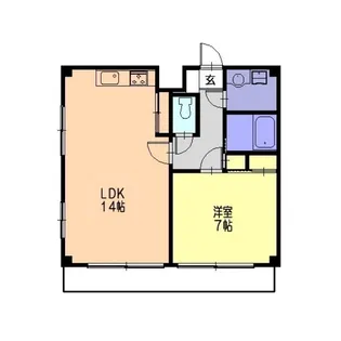 シャイニング富浜【3階】の間取り