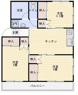 ラポールハイツ【2階】の間取り