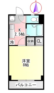 第5ハイツタマキ【1階】の間取り