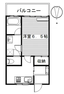 北村ハイツ【1階】の間取り