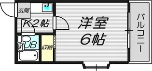 コーポウエスト守口【3階】の間取り