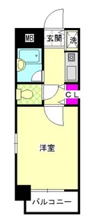 ダイナコート鳥飼【7階】の間取り