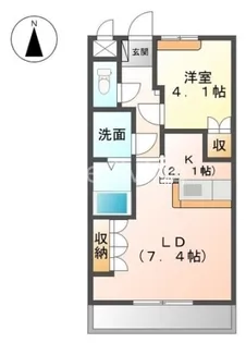 レジデンス城西I【1階】の間取り