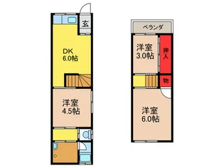 大阪府枚方市伊加賀寿町【一戸建】の間取り