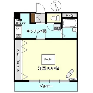 エルフラッツ長田【4階】の間取り