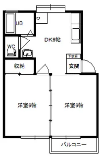 ハイツ原之郷【2階】の間取り