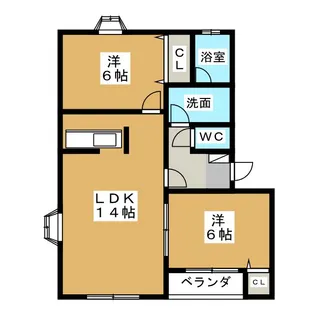 第2MHハウスG【2階】の間取り