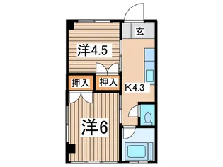 第二岸マンションの間取り