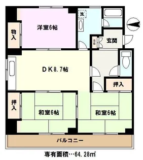 埼玉県川口市青木2【マンション】の間取り