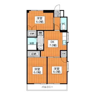 3DKの間取り画像