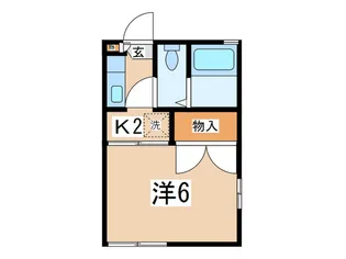 メゾンソレイユ2【1階】の間取り