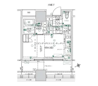 ローレルタワールネ浜松町【3階】の間取り