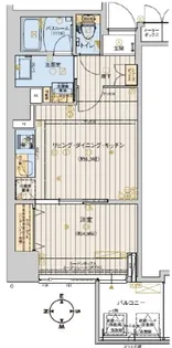 RISING Maison 本町橋【7階】の間取り