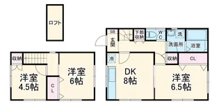 神奈川県横浜市青葉区千草台【一戸建】の間取り