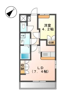 アシューレB【1階】の間取り