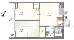 コスモビレッヂ【1階】の間取り