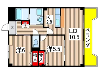 ヴェルス【1階】の間取り