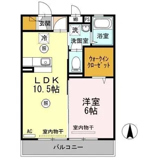 セジュール参番館【3階】の間取り