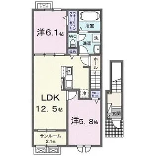 ブライトガーデンハウス.S II【2階】の間取り