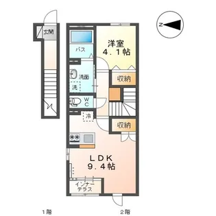 メゾン ラ テール【2階】の間取り