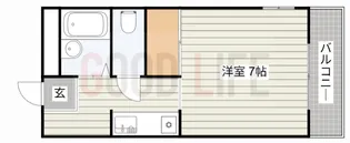 兵庫県加古川市野口町水足【アパート】の間取り