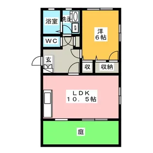 フェリス A棟【1階】の間取り