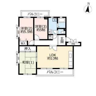 URラ・ヴェール茅ヶ崎鶴が台【3階】の間取り