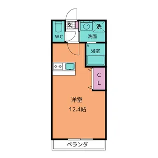 ル パフェ ド ペルル【2階】の間取り