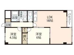ウイング88【2階】の間取り
