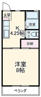 アキラハイツII【2階】の間取り
