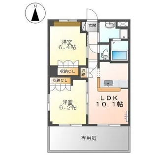 ルミナスハイム櫻【1階】の間取り